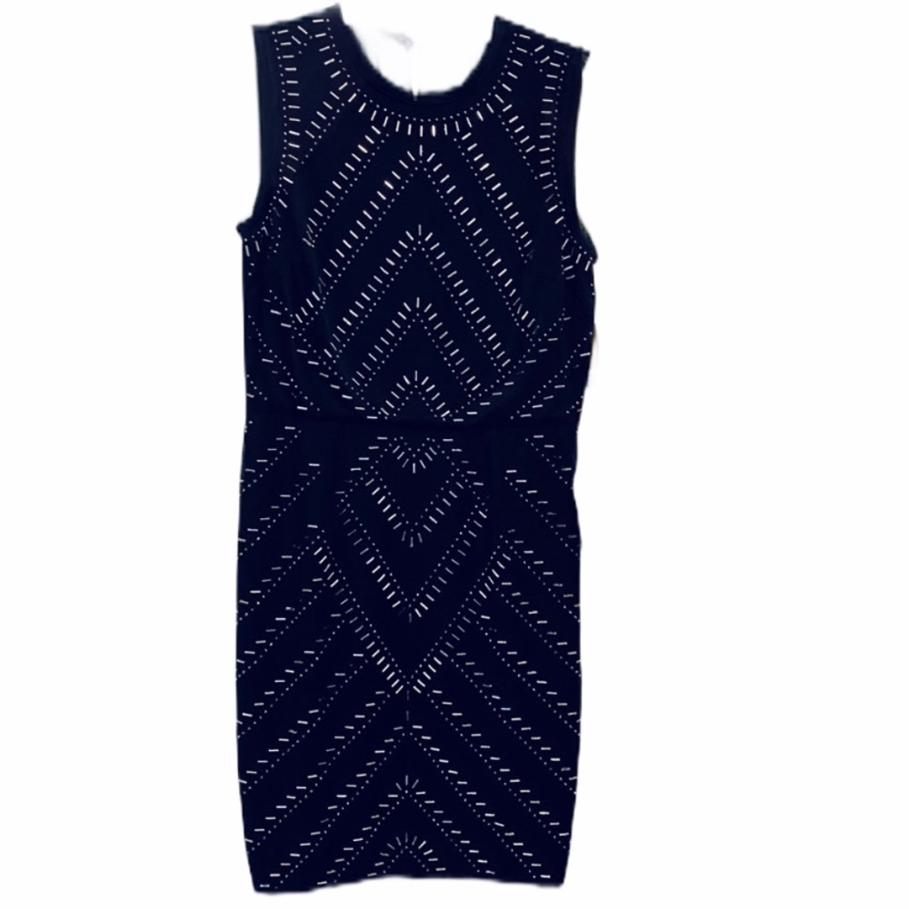 NWT Rachel Rachel Roy Black Beaded Dress